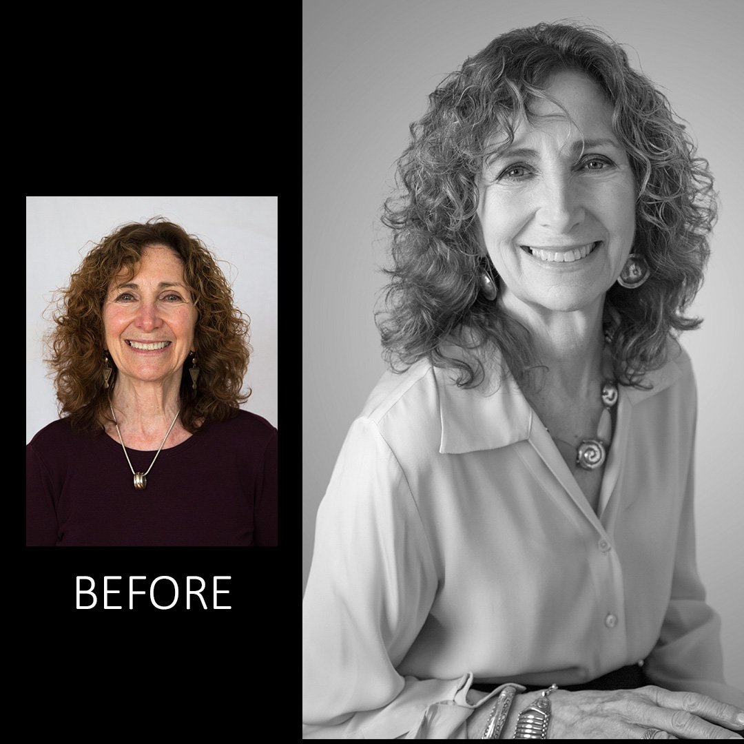 Glamour portraiture before and after transformation NJ - client 15